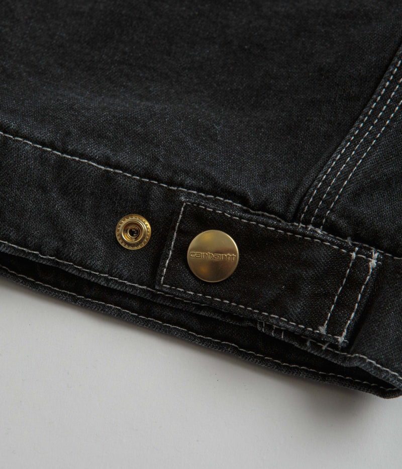 Carhartt OG Detroit Jacket in Black Stone Wash
