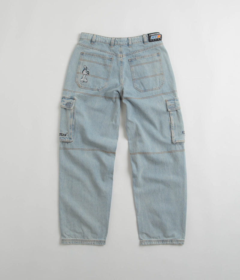 Cash Only Aleka Cargo Jeans in Light Wash