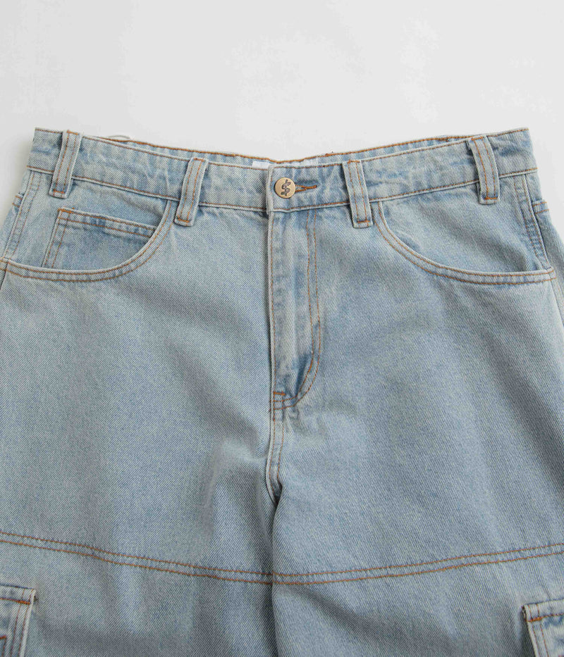 Cash Only Aleka Cargo Jeans in Light Wash