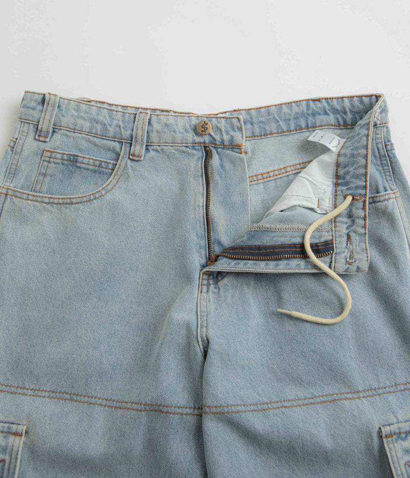 Cash Only Aleka Cargo Jeans in Light Wash