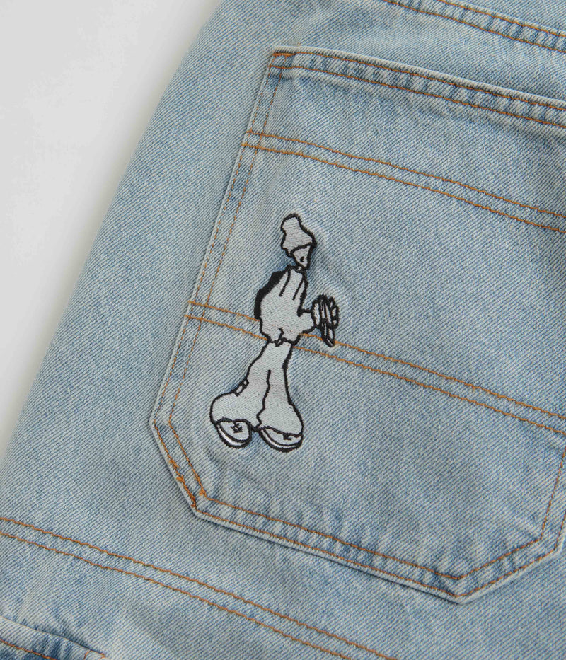 Cash Only Aleka Cargo Jeans in Light Wash