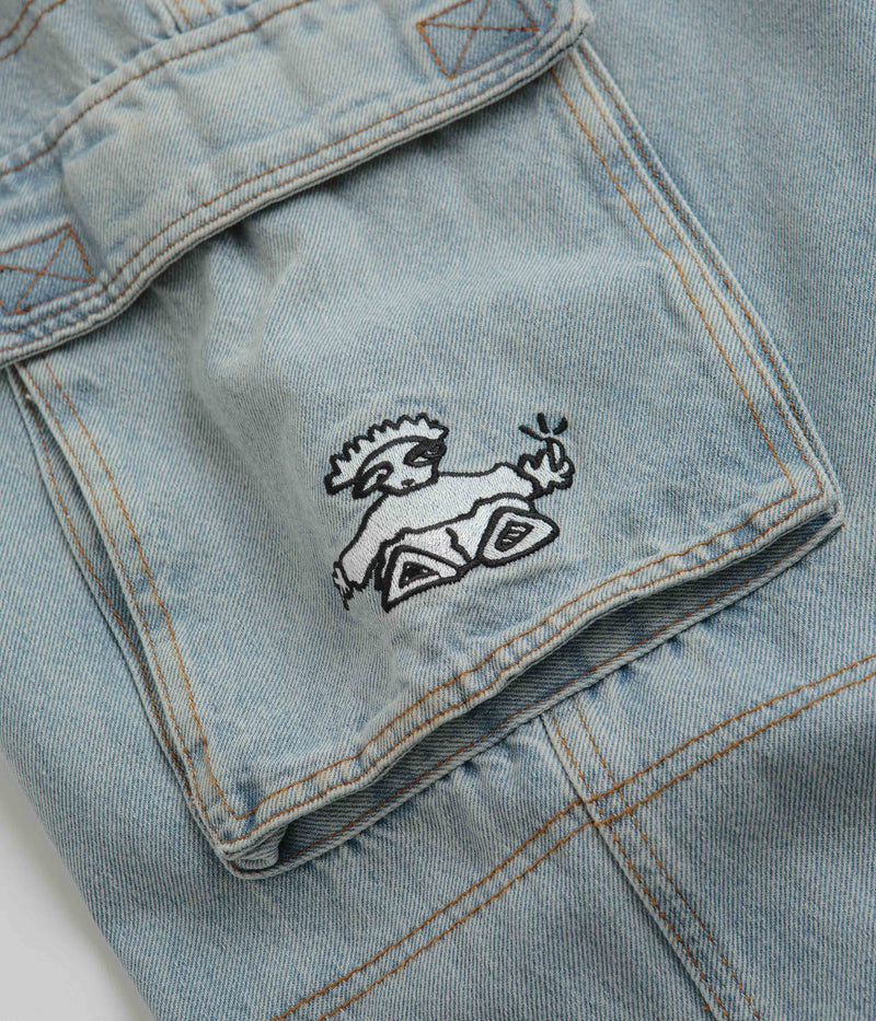 Cash Only Aleka Cargo Jeans in Light Wash