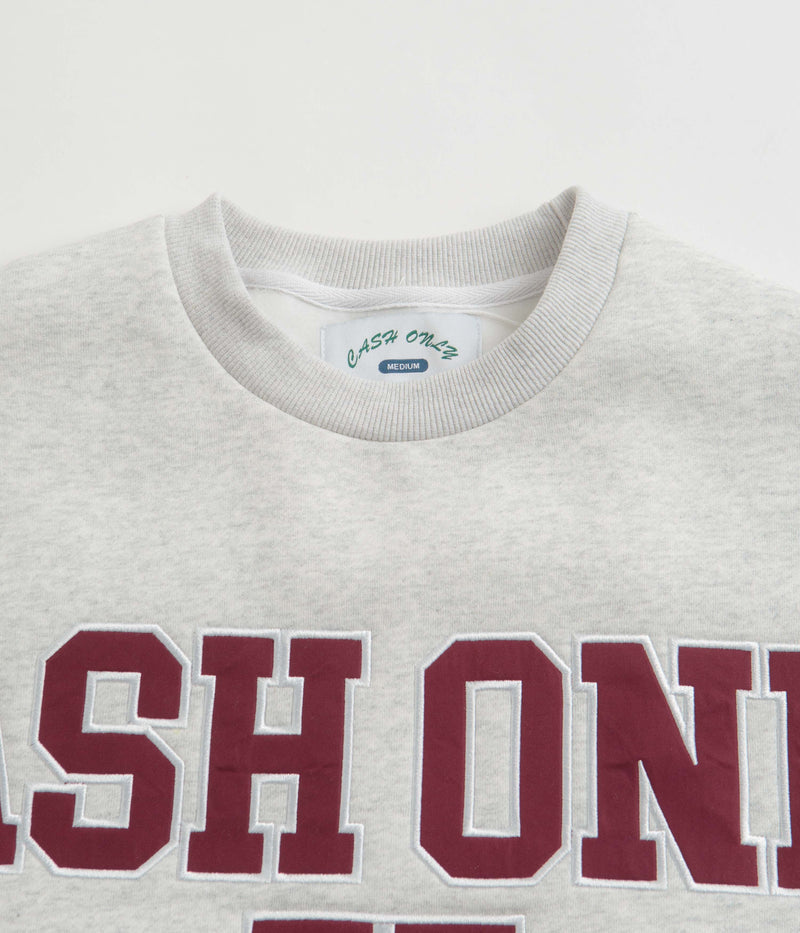 Cash Only Authority Crewneck Sweatshirt in Ash