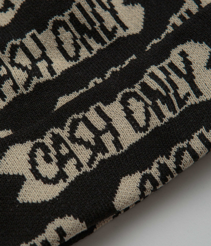 Cash Only Bone Beanie in Black