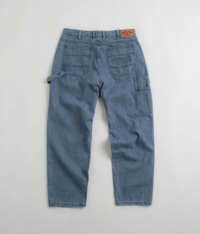 Cash Only Bone Jeans in Streaky Indigo