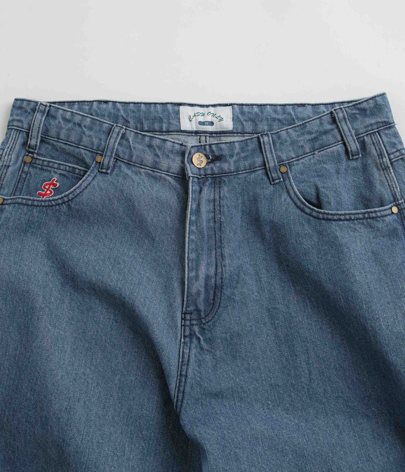 Cash Only Bone Jeans in Streaky Indigo