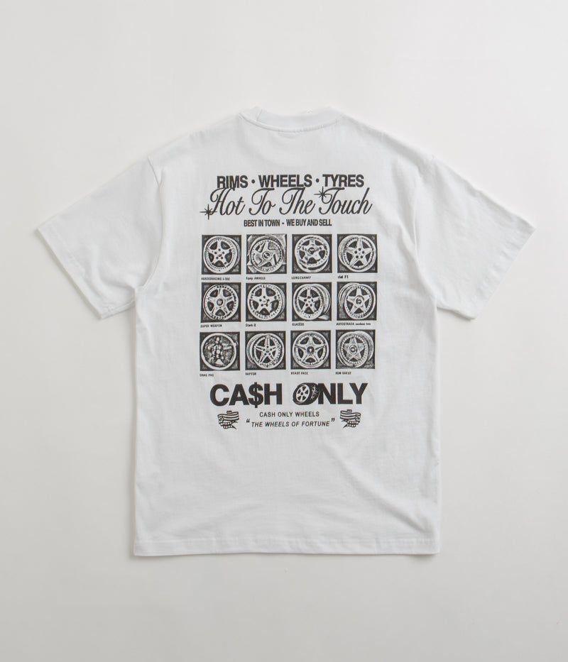 Cash Only Wheels T-Shirt in White