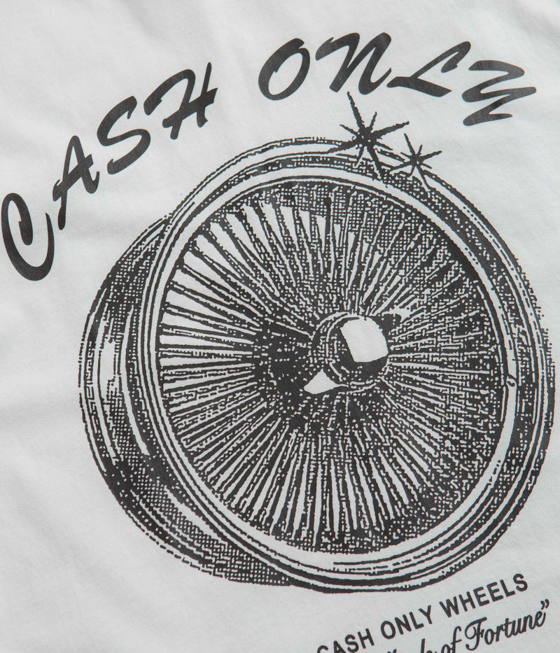 Cash Only Wheels T-Shirt in White