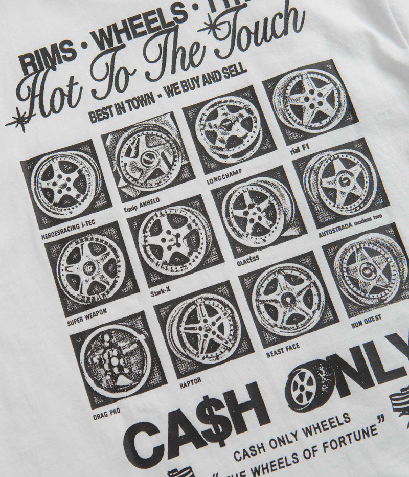 Cash Only Wheels T-Shirt in White