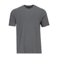 Men's crew neck short-sleeve T-shirt in castlerock gray, plain front.