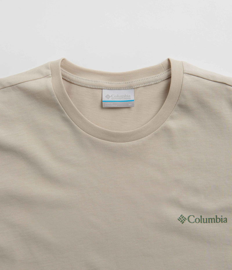 Columbia Explorers Canyon Back T-Shirt in Dark Stone and Bearly Tribe
