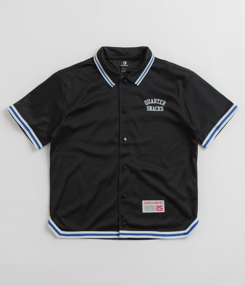 Converse x Quartersnacks Warm Up Shirt in Converse Black