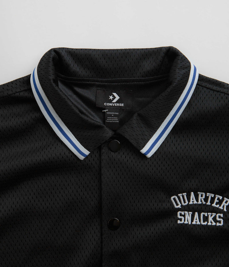 Converse x Quartersnacks Warm Up Shirt in Converse Black