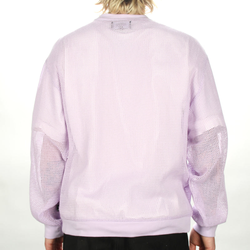 Cotton Mesh L/S Crew