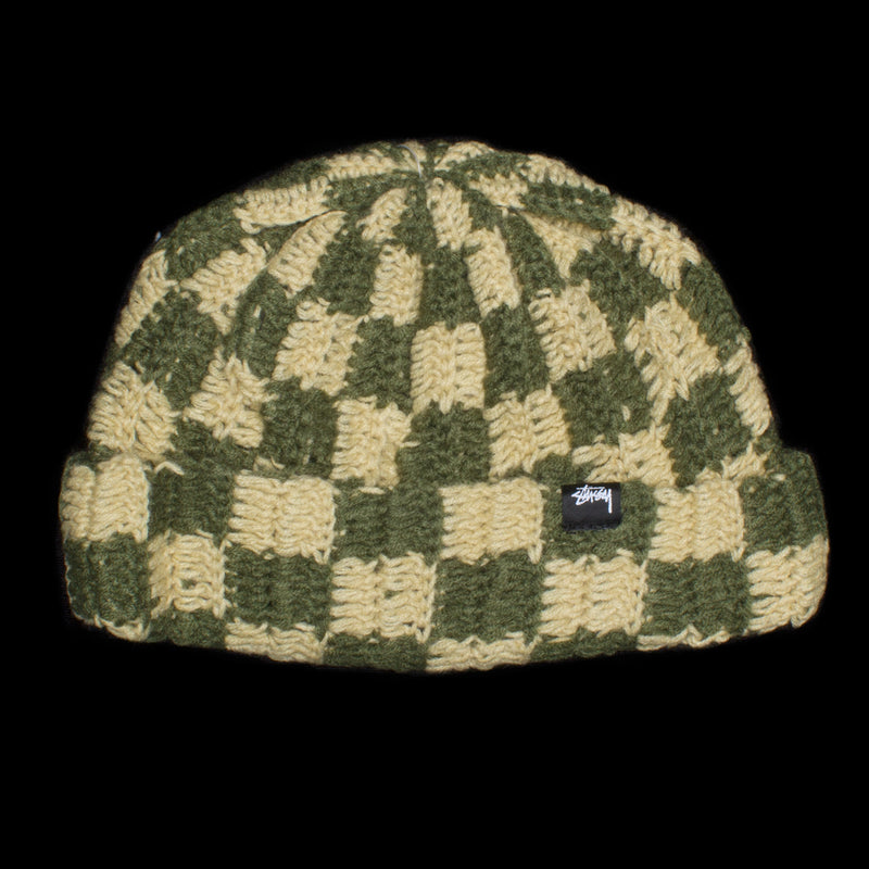 Stussy Crochet Checker Beanie