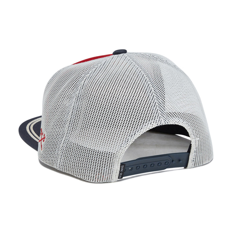 Dark Seas Newport Hat - Red/Blue