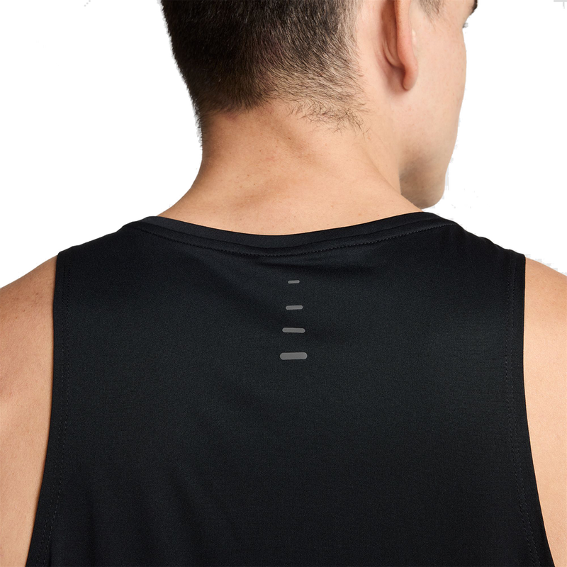 Dri FIT Stride Tank Black Grey Mens
