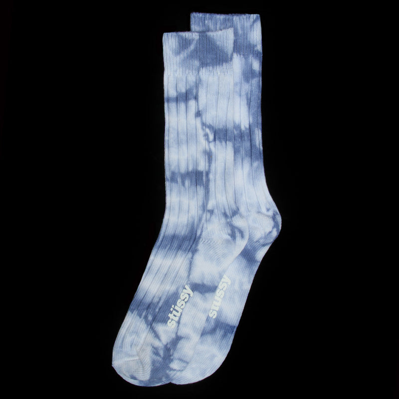 Dyed Ribbed Crew Sock