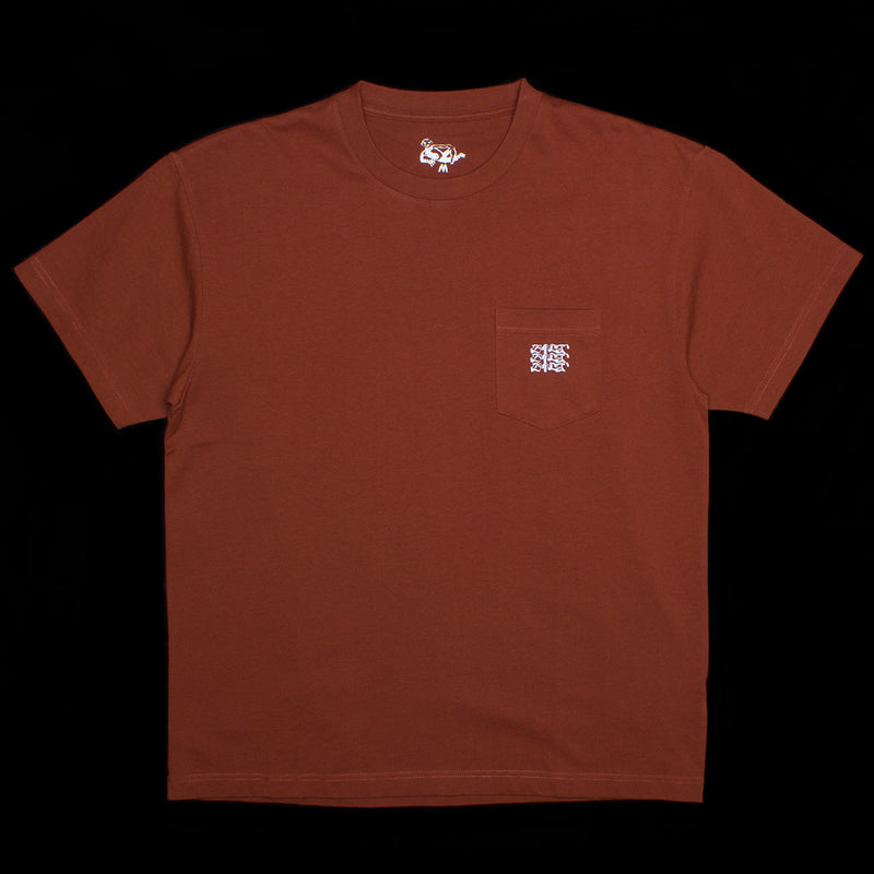 Dancer Embroidered Triple Logo Pocket T-Shirt