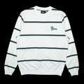 by Parra Fancy Logo Striped Crewneck