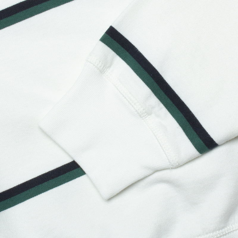by Parra Fancy Logo Striped Crewneck