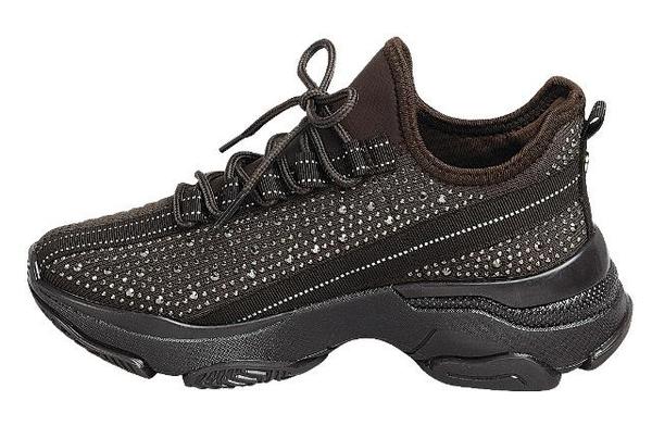 Forever Hana-47 Lace Up Low Sneakers with Rhinestone Details