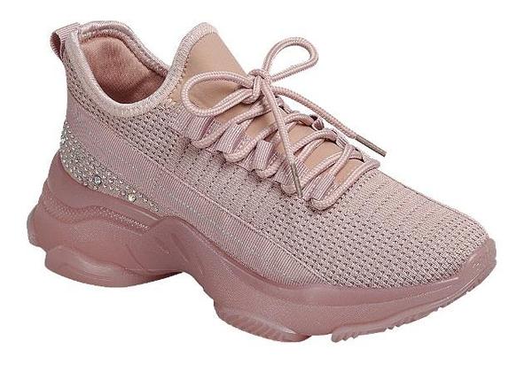 Forever Hana-47 Lace Up Low Sneakers with Rhinestone Details