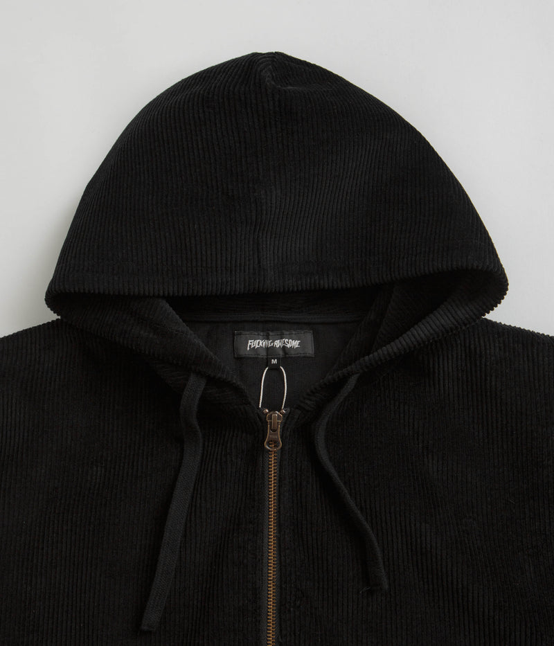 Fucking Awesome KO Corduroy Zipped Hoodie in Black