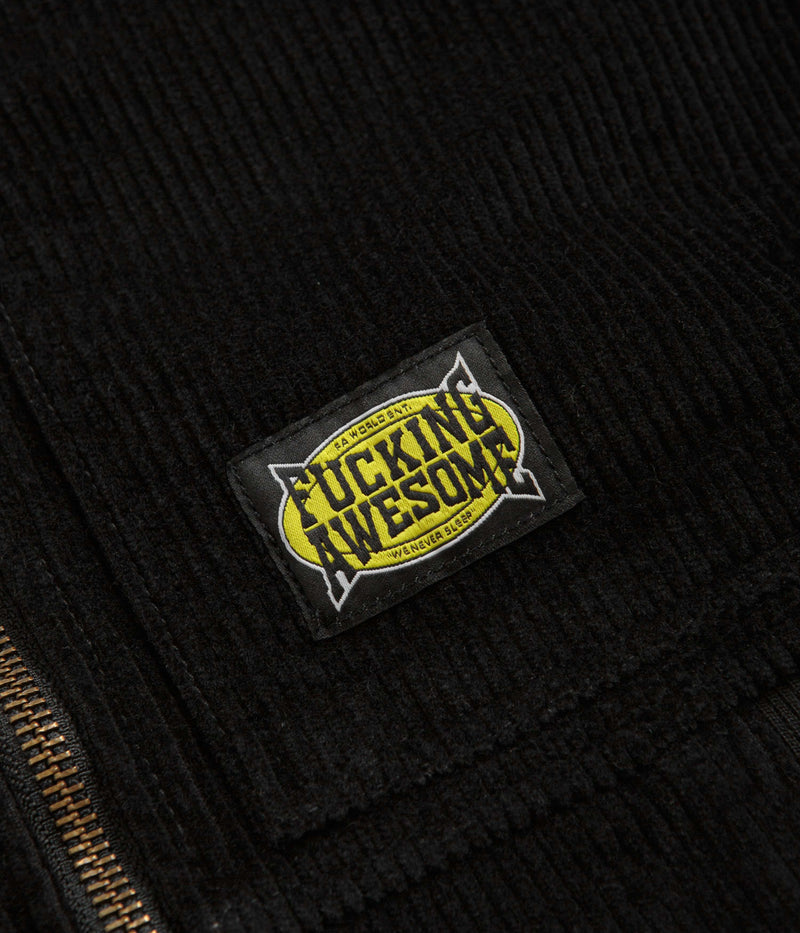 Fucking Awesome KO Corduroy Zipped Hoodie in Black
