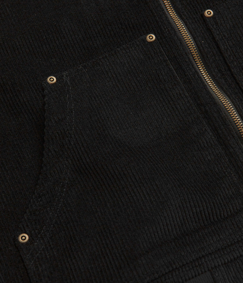 Fucking Awesome KO Corduroy Zipped Hoodie in Black