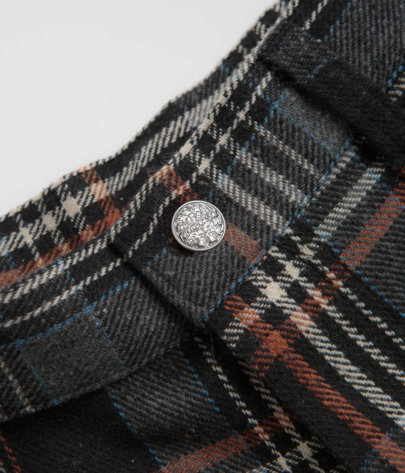 Fucking Awesome Plaid Double Knee Pants in Black