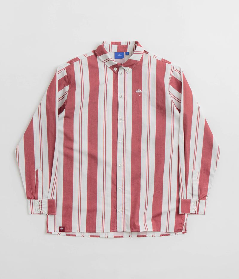 Helas Laba Shirt in White and Burgundy
