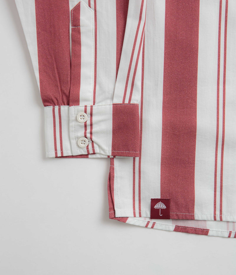 Helas Laba Shirt in White and Burgundy