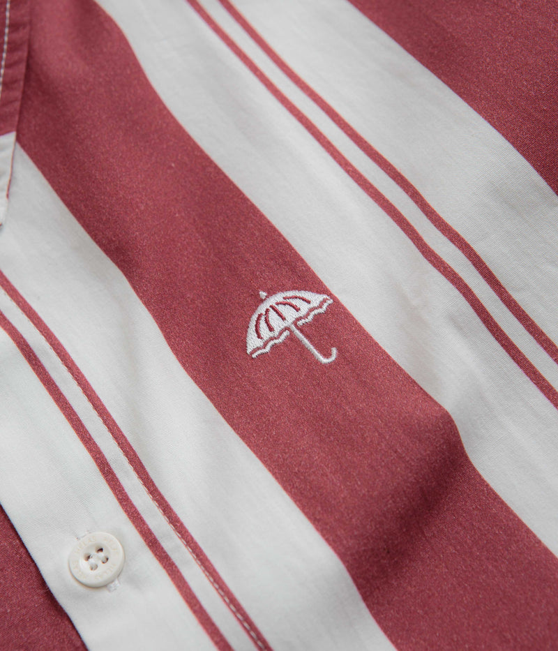 Helas Laba Shirt in White and Burgundy
