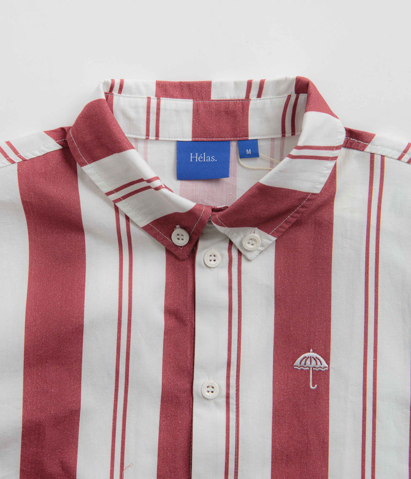 Helas Laba Shirt in White and Burgundy