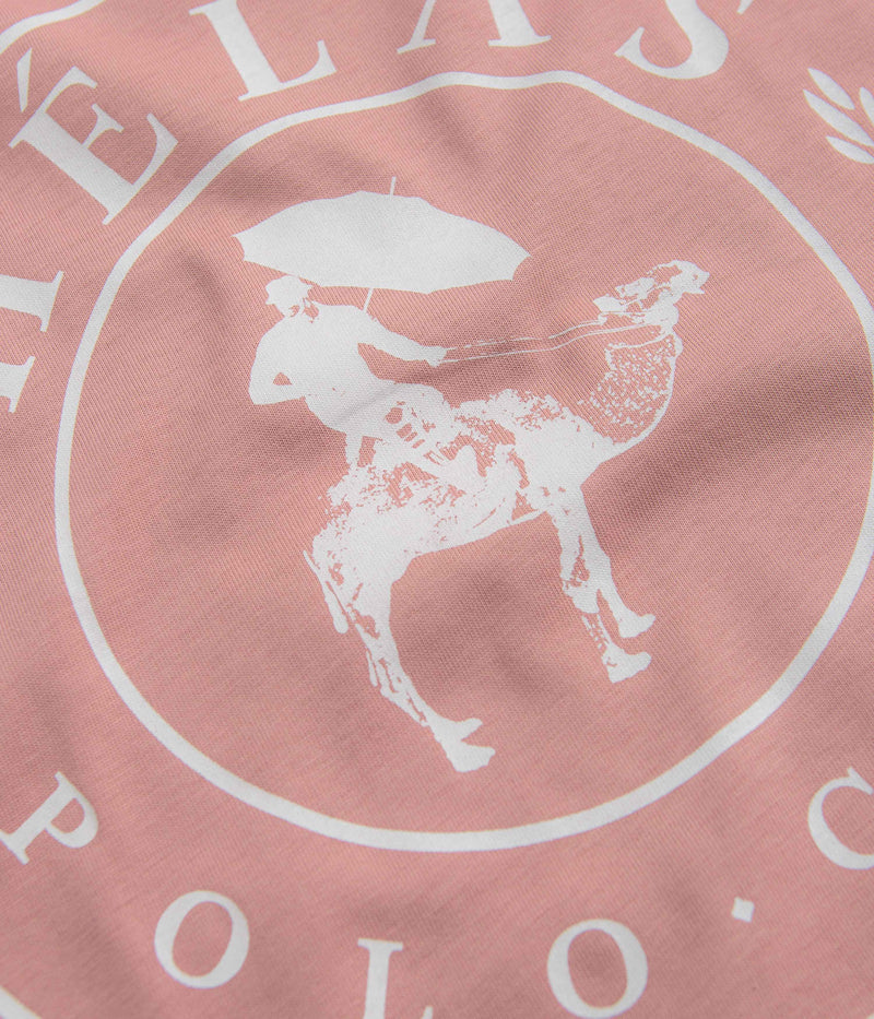 Helas Polo Club Long Sleeve T-Shirt in Poudre Red