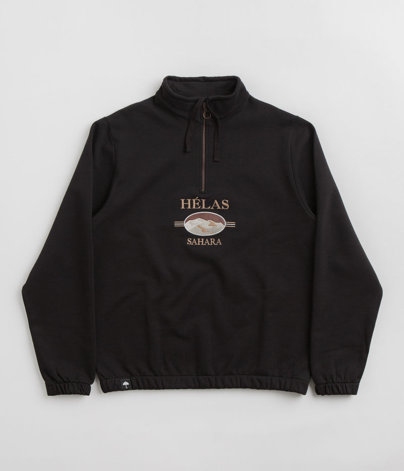 Helas Sahara Quarter Zip Sweatshirt in Black