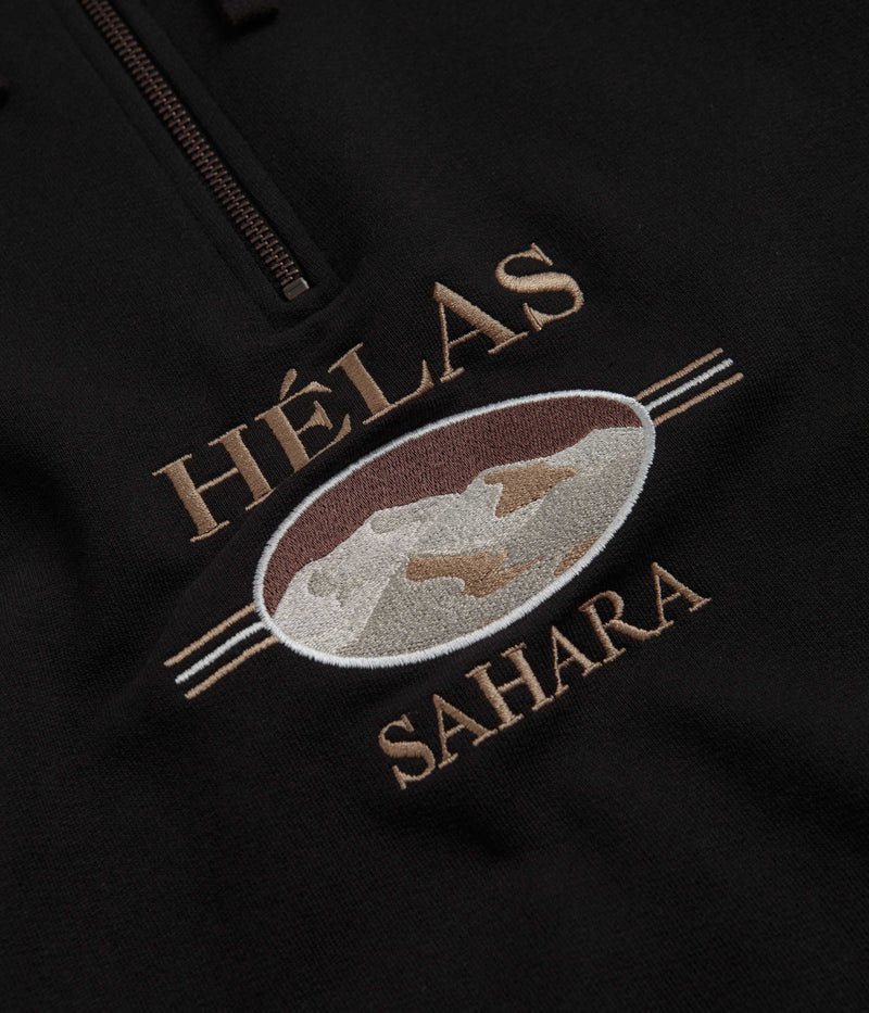 Helas Sahara Quarter Zip Sweatshirt in Black