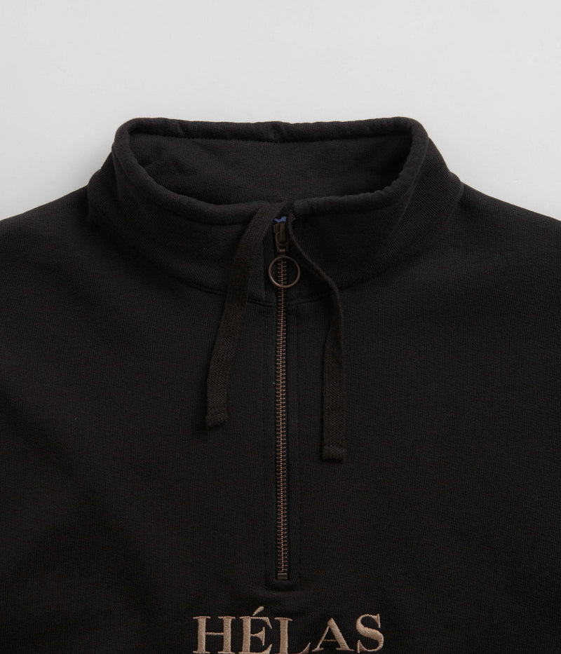 Helas Sahara Quarter Zip Sweatshirt in Black