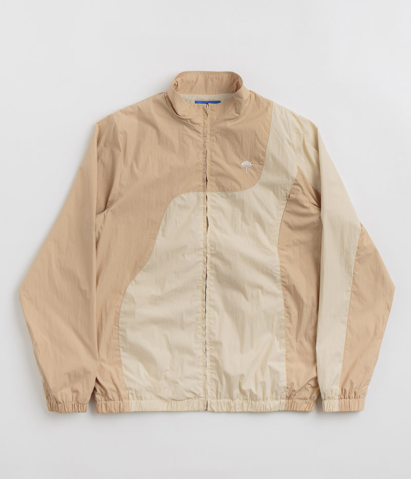 Helas Sand Track Jacket in Beige and Clear Brown