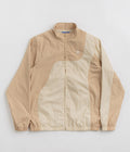 Helas Sand Track Jacket in Beige and Clear Brown