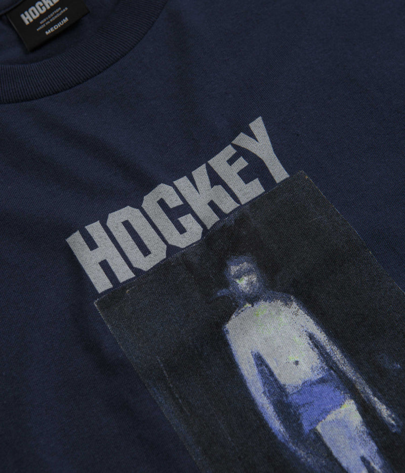 Hockey 50% Of Anxiety T-Shirt in Navy