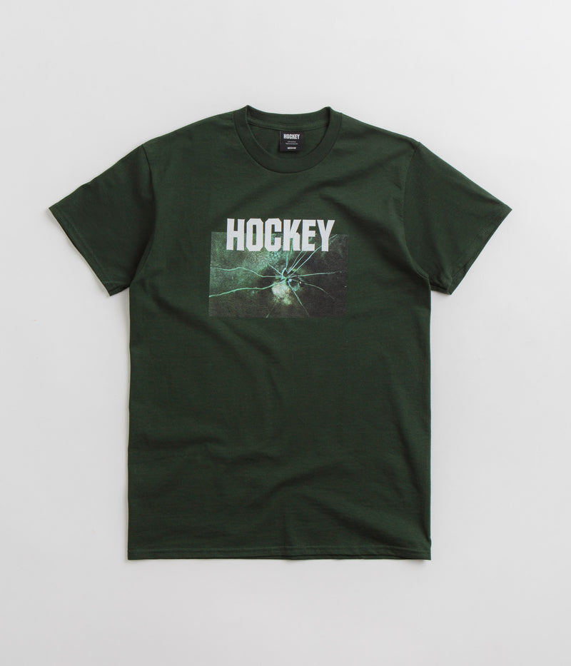 Hockey Thin Ice T-Shirt in Dark Green