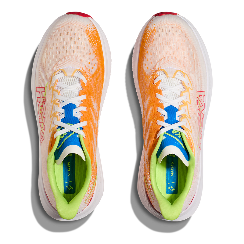 Hoka Mach 6 - White - Solar Flare