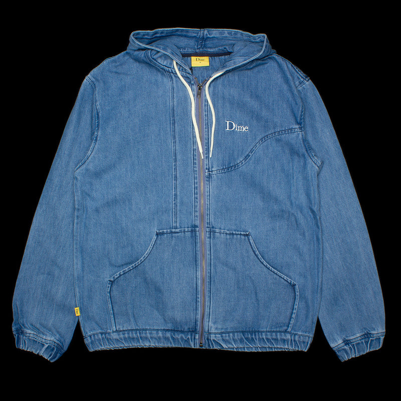Dime Hooded Denim Bomber