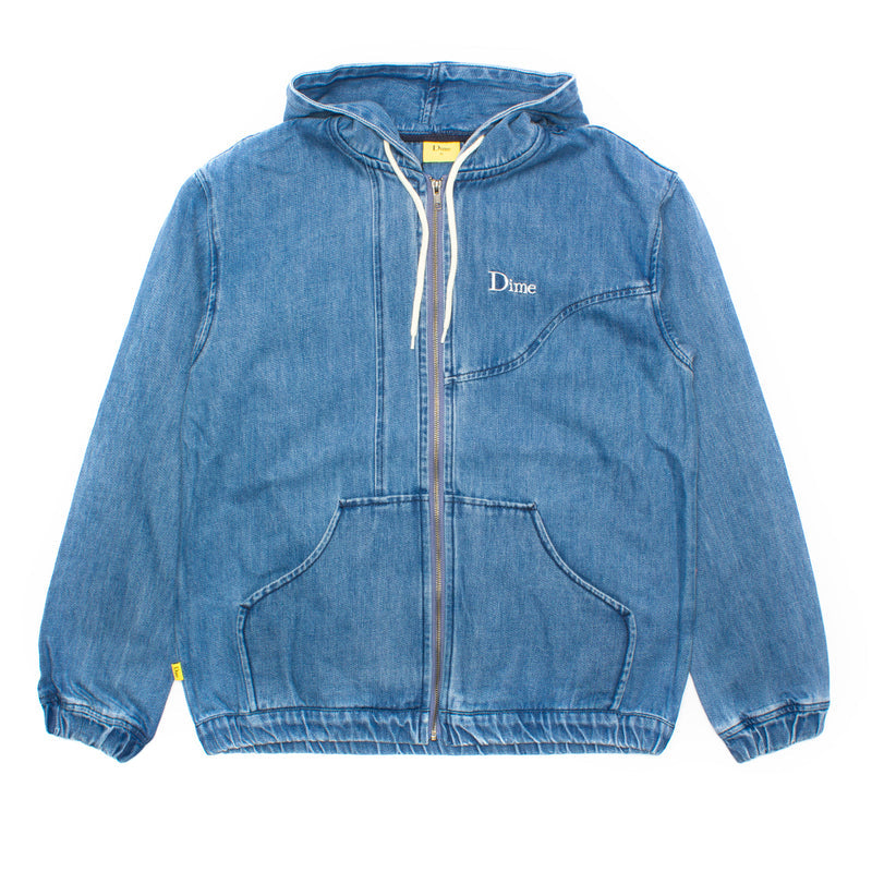 Dime Hooded Denim Bomber