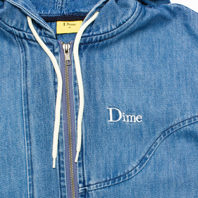 Dime Hooded Denim Bomber