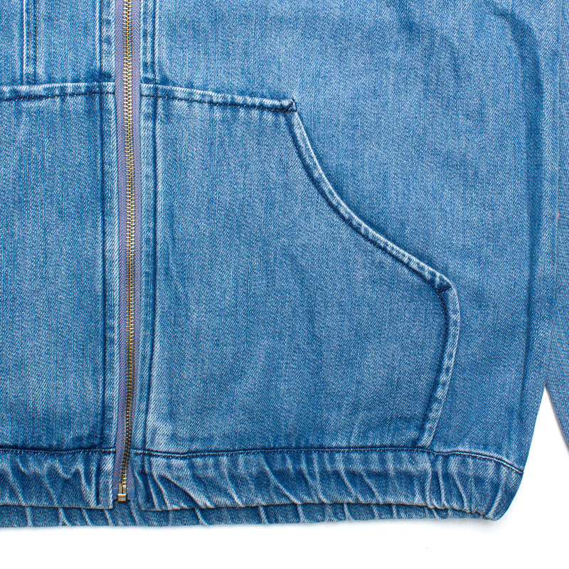 Dime Hooded Denim Bomber