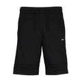 Men's black 10-inch athletic shorts, drawstring waist, Nike side logo
