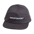 Independent Bar Logo Snapback Hat - Charcoal